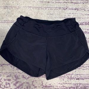 Womens Lululemon Black Speed Up 2.5 Shorts